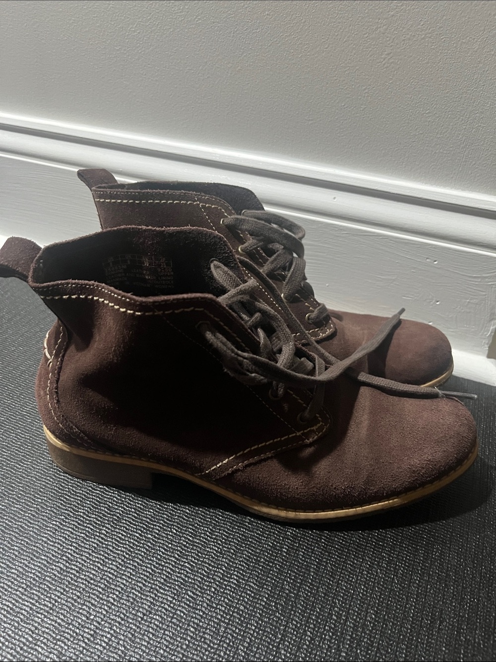 Timberland Brown Suede Lace-Up Ankle Boots